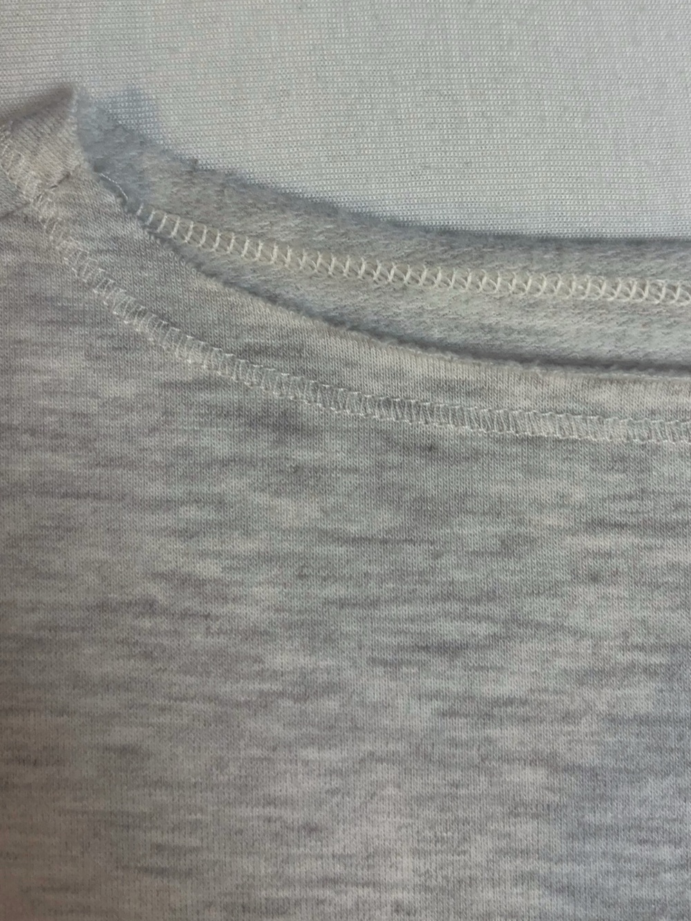 DSG Dick’s Sporting Goods Heather Grey Off-Shoulder 80s Style Sweatshirt - - Picture 5 of 6